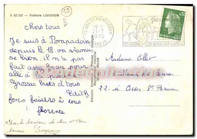Limousin folklore — Modernas Théojac uitgave — Achterkant