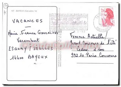 Bayeux — Zijn Kathedraal en de Tapisserie van Koningin Matilde — ARTAUD Frères — Achterkant
