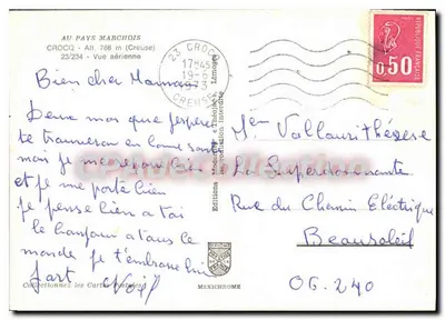 Crocq — Visão aérea — Edições Diplomata — Verso