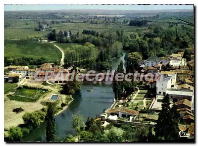 Mansle — Vista aérea — Perspectiva sobre a Vale da Charente — Combier Imprimeur Macon