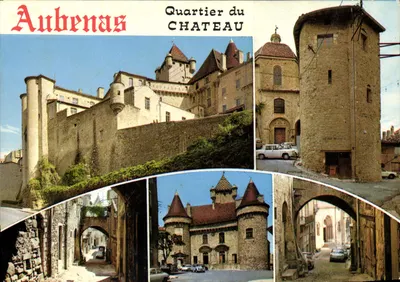 Aubenas — Bairro do Castelo — Editor não identificado, número de série não visível