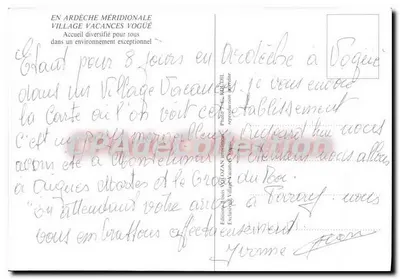 Vila de Vogüé — Ardèche meridional — Éditions VOLLOZAN — Verso