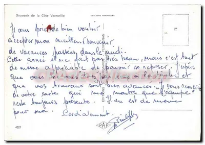 La Côte Vermeille — widok panoramiczny i wignietki turystyczne — Wydawnictwo PAP — Rewers