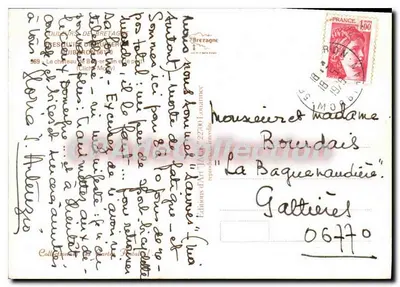 Zamek Bécherel i port — Cliché Mory — Wydawnictwo Artystyczne Brezagne, nr 569 — Rewers
