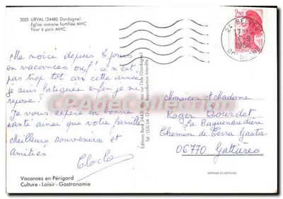 Arvual — Widok miasta zamkniętego — Wydawnictwo René 24430 Mac sac na wyspie (Dordogne) — Rewers
