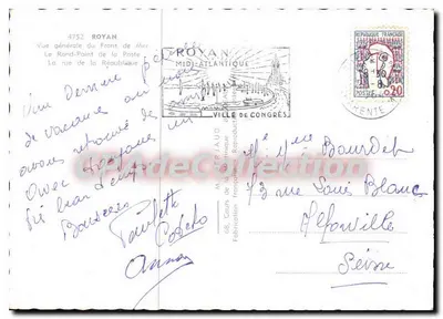 Royan — Ogólny widok Frontu Morza — Wydawca: MAURIAUD — Rewers