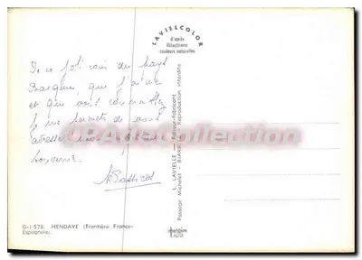 Praia de Hendaye — vista animada — Lavielle — Verso