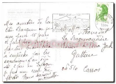 La Rhune — Saint-Jean-de-Luz — uitgever F. LON — Achterkant