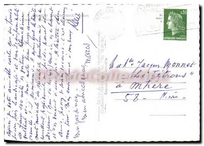 Zamek w Château-sur-Loire — widok panoramiczny — Wydawnictwo LYS (Clermont-Ferrand) nr 721 — Rewers