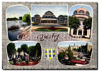 Półnowoczesna pocztówka Vichy Allier Lac d'Allier Casino Etablissement