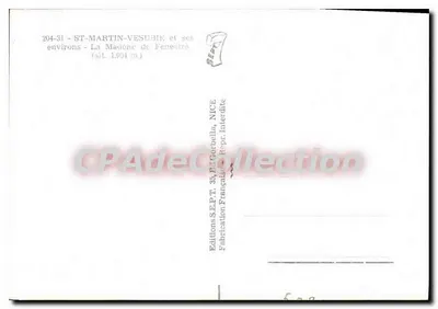 A Madona de Fénésire — ST-MARTIN-VESUBIE e suas proximidades — Éditions S.E.P.T., NICE — Verso