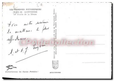 As Ardenas Pitorescas — A Curva do Rio Meuse — Edições « La Girogue » — Verso