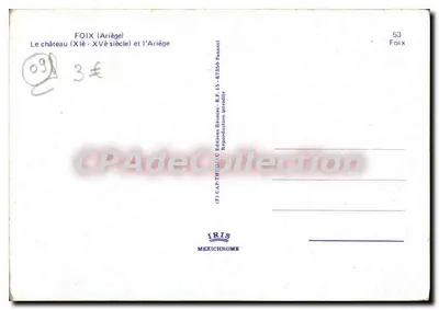 Foix (Ariège) — Le château (XIe-XVe siècle) et l'Ariège — Éditions Réunies, n° 53 — Rewers