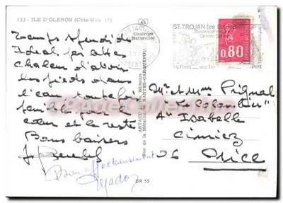 Wyspa Oléron — Świetlista wyspa — wydawca Artaud, nr 333 — Rewers
