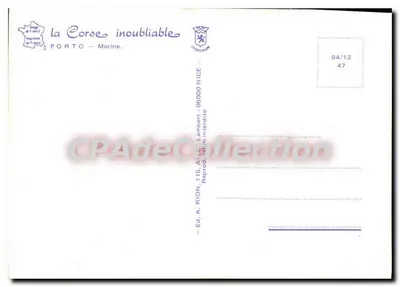 Porto - Marine — vista panorâmica — Ed. A. Rion, 115, Av. St Lambert, Nice — Verso
