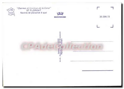 Saint-Florent — Puerto de recreo — Ediciones IRIS — Reverso