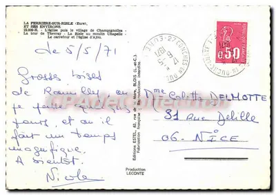La Ferrière-sur-Risle e seus arredores — Edições ESTEL, n°22.809-R — Verso
