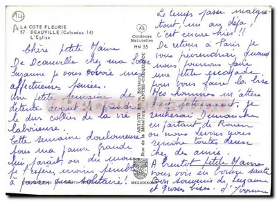 Chiesa di Deauville — Calvados — editore Artaud — Verso