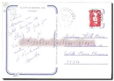 Hotel do Hospice — Flavy-le-Martel (02) — SODALFA — Verso