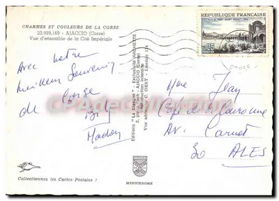 Ogólny widok Cytadeli — Ajaccio (Korsyka) — Wydawnictwo 'La Citéque' - Mexichrome — Rewers
