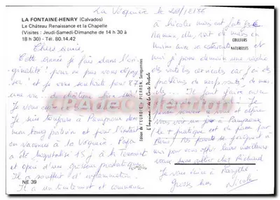 El Castillo Renacentista y la Capilla en La Vôginière (Calvados) — Edición de l'Europ — Reverso