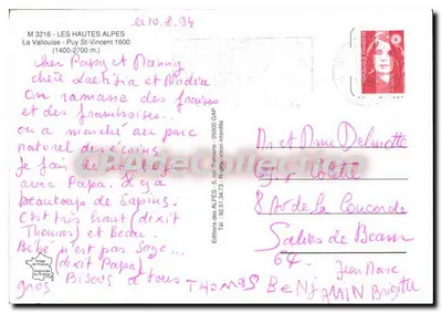 Puy St Vincent — widok kompleksu hotelowego i góry — Wydawnictwo Alp — Rewers