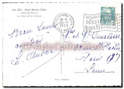 Mont Sainte-Odile — De Berg en het Klooster — Kunstuitgaven 'Marasoo' — Achterkant