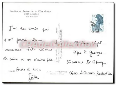 Port Grimaud — Vue aérienne — Les Éditions R. Chauchon — Verso