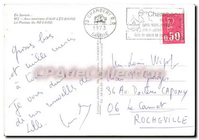 Le Revard — Aix-les-Bains — Edições Jansol — Verso