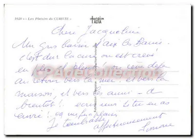 Les Plaisirs du Curiste — Série 1020 — Éditeur ADIA — Verso