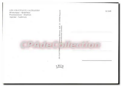 Zamki katarowców — Montségur, Quéribus, Peyrepertuse, Durfort, Aguilar, Lastours — CAPA-THÉOAC Éditions Réunies — Rewers