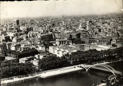 Paris et ses merveilles — Panorama sur Paris vue prise de la tour Eiffel — Éd. JART GUY, Paris, n° 764