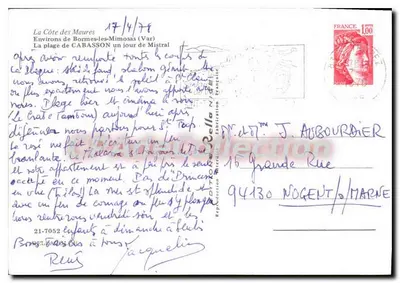 Praia de Cabasson — A Costa dos Mares — editada por Rella — Verso