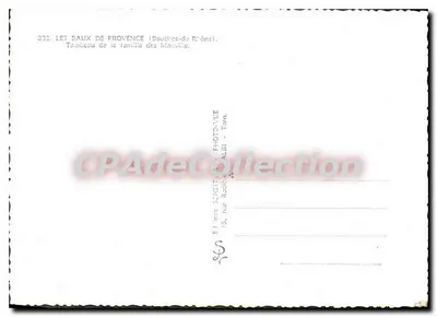 Les Daux da Provença — Túmulo da família Manville — Ed. Schietter, rua Radié, Tarn — Verso