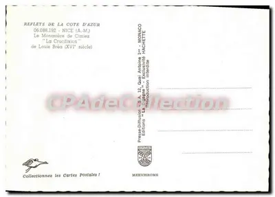 Das Kloster Cimiez — Kreuzigung — Louis Bréa (16. Jahrhundert) — Presses-Diffusion S.A. 12, Nice — Rückseite