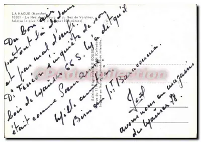 O Nez de Voidries — La Hague (Manche) — Edição Nogrande F. Goube — Verso