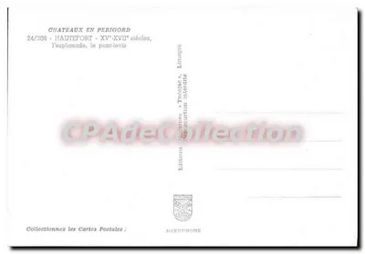 Castelo de Hautefort — XVᵉ-XVIIᵉ séculos — Éditions Théo Jac — Verso