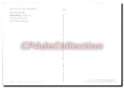 Saint-Véran — najwyższa gmina Europy — Éditions Arts Graphiques, Toulon — Rewers