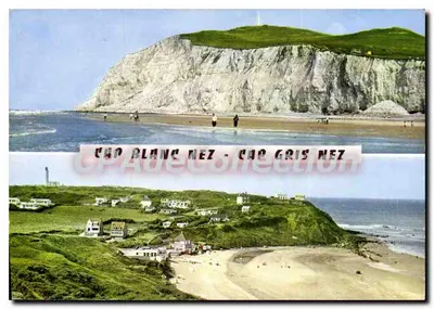 Cap Blanc-Nez - Cap Gris-Nez — vista panorâmica das falésias e praias — editor ARTAUD Fèrée, Nantes