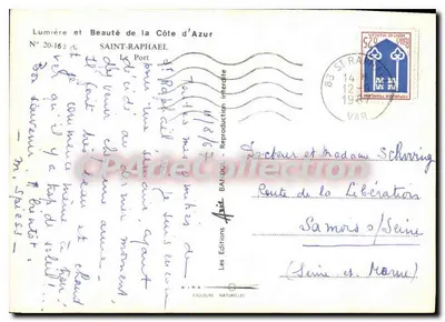 Saint-Raphaël — Port — Wydawnictwo Bandol, nr 20-163 — Rewers