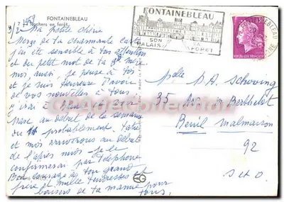 Fontainebleau — Forêt de Fontainebleau — Verleger: Made in France — Rückseite