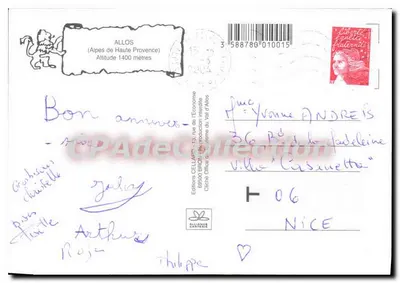 Allos — Notizie fresche da Allos — Éditions Gellarp — Verso