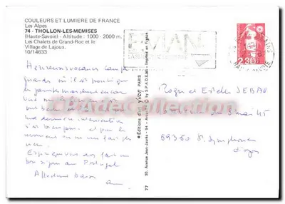 Les Chalets de Grand-Roc et le Village de Lajoux — Thollon-les-Mémises — Éditions Jean-Jaurès — Verso