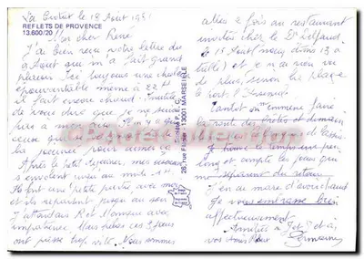 Côte d'Azur — Widok panoramiczny z kilku stacji — REFLETS DE PROVENCE — Rewers