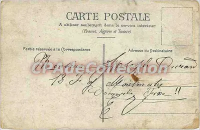 En Solliciteur — scena di cortile in campagna — editore non visibile — Verso