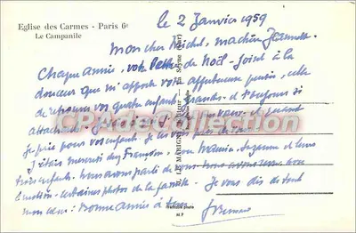 Igreja dos Carmelitas - Paris 6º — Le Campanile — Editor Express — Verso