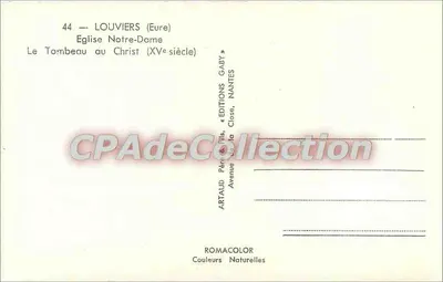 Louviers (Eure) — Katedra Notre-Dame, Grobowiec Chrystusa (XV wiek) — Gaby, Nantes — Rewers