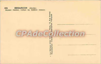 Besançon (Doubs) — Plac Castan, ruiny teatru rzymskiego — Les Éditions d'Art Yvon, Paryż — Rewers