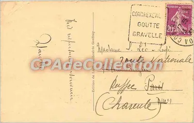 Contrexéville — Kąt parku — Wydanie z serii L'Animal Sociétaire, nr 51 — Rewers
