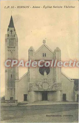 Hirson - Aisne - Igreja de Santa Térèsa — L.P.10, editor desconhecido
